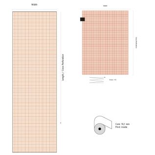  Papier ECG quadrillé