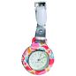Silicon nurse watch with clip, heart pattern