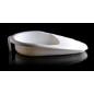 Bedpan with ergonomic handle